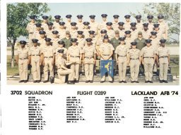 1974,LacklandAFB,Squadron 3702, Flight 0289