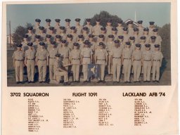 1974,LacklandAFB,Squadron 3702, Flight 1091