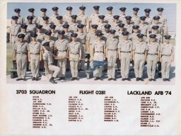 1974,LacklandAFB,Squadron 3703, Flight 0281