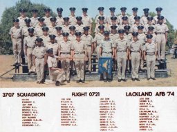 1974,LacklandAFB,Squadron 3707, Flight 0721
