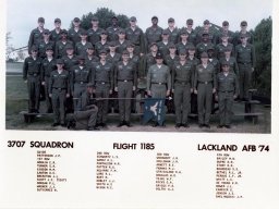1974,LacklandAFB,Squadron 3707, Flight 1185
