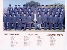 1974,Lackland AFB,Squadron 3703,Flight 1302