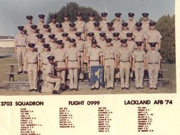1974,Lackland AFB,Squadron 3703,Flight 999