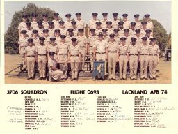 1974,Lackland AFB,Squadron 3706,Flight 0693