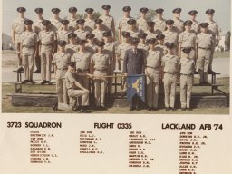 1974,Lackland AFB,Squadron 3723,Flight 0335
