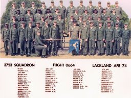 1974,Lackland AFB,Squadron 3723,Flight 0664