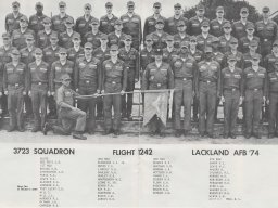 1974,Lackland AFB,Squadron 3723,Flight 1242