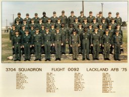 1975,LacklandAFB,Squadron 3704, Flight 0092