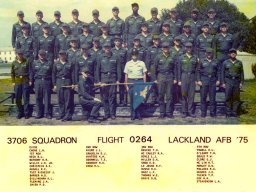 1975,LacklandAFB,Squadron 3706, Flight 0264