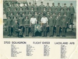 1976,Lackland AFB,Squadron 3703,Flight 450