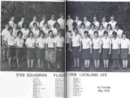 1976,Lackland AFB,Squadron 3709,Flight W-058