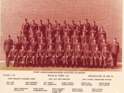 1976,MCAS El Toro,SNCO Class 1-76