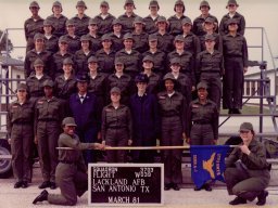 1981,LacklandAFB,Squadron 3703, Flight W-039