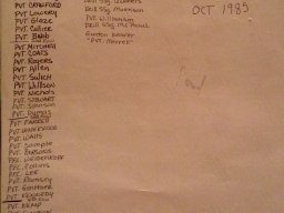1985,Fort McClellan,C-11,1st Platoon,back